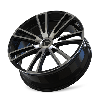 Kraze Wheels Kraze KR183 Spectra 22x8.5 / 5x108/114.3 BP / 38mm Offset / 72.62mm Hub Gloss Black Machined Wheel