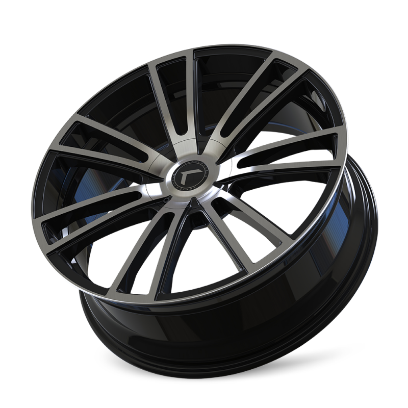 Kraze Wheels Kraze KR183 Spectra 22x8.5 / 5x114.3/120 BP / 38mm Offset / 74.1mm Hub Gloss Black Machined Wheel