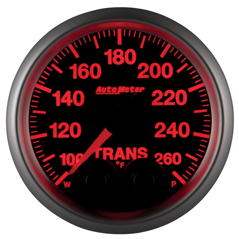Autometer Elite 52mm 100-260 Degrees F Trans Temperature Peak and Warn Gauge w/ Electronic Control
