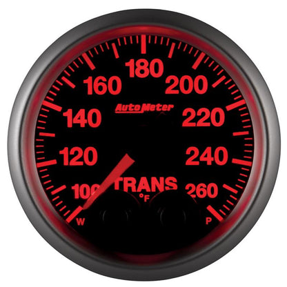 Autometer Elite 52mm 100-260 Degrees F Trans Temperature Peak and Warn Gauge w/ Electronic Control