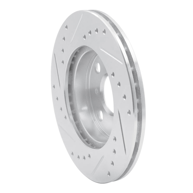 R1 Concepts R1 91-99 Toyota Paseo Front Right Drilled & Slotted Silver Brake Rotor