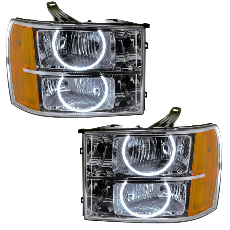 ORACLE Lighting Oracle 07-13 GMC Sierra SMD HL - Round Ring Design - White