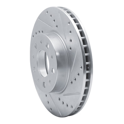 R1 Concepts R1 91-95 Volvo 740 Front Right Drilled & Slotted Silver Brake Rotor