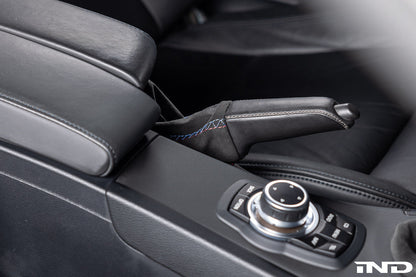 IND E9X M3 Tri-Color Stitched Alcantara E-Brake Boot