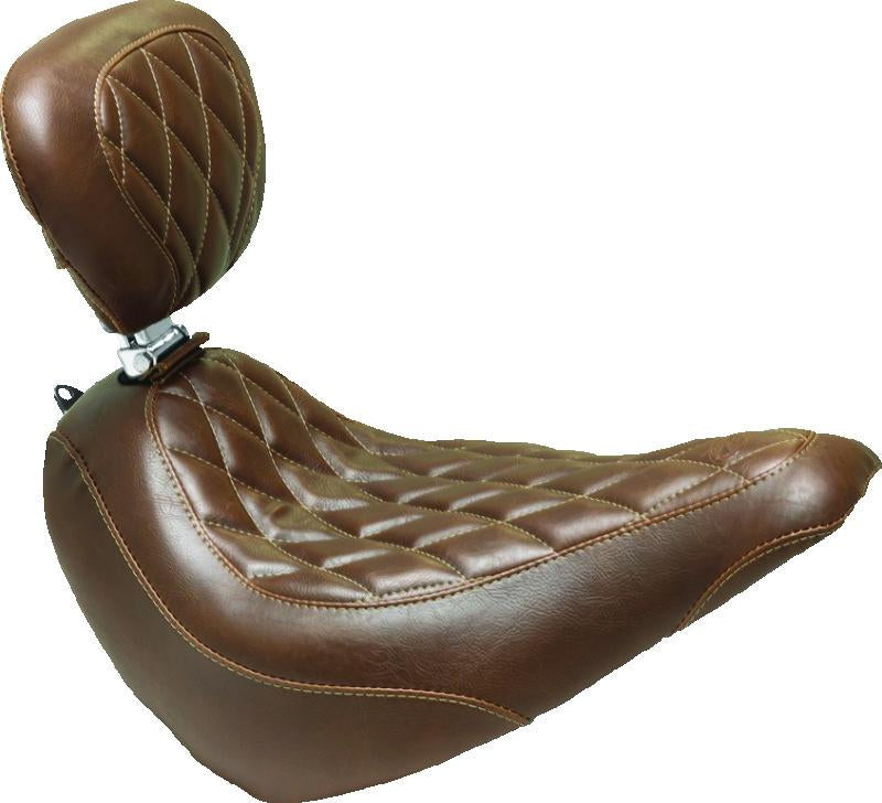 Mustang Motorcycle Mustang Harley Medallion Style Sissy Bar Pad Pillow (9.5 inch x 9 inch) - Black