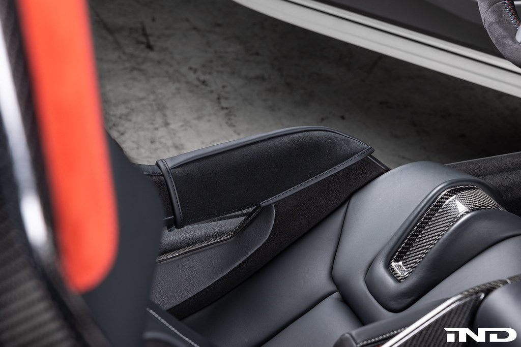 IND G82 M4 CSL Carbon Full Bucket Seat Bolster Protector Set