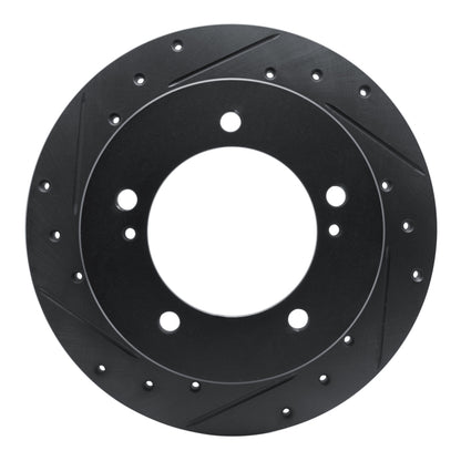 R1 Concepts R1 83-98 Chevrolet Tracker Front Left Drilled & Slotted Black Brake Rotor