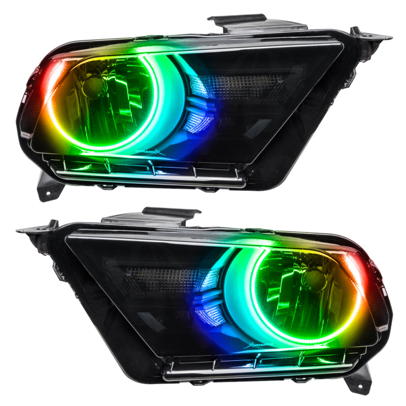 ORACLE Lighting Oracle 10-14 Ford Mustang HL (Non-HID) - ColorSHIFT w/ BC1 Controller