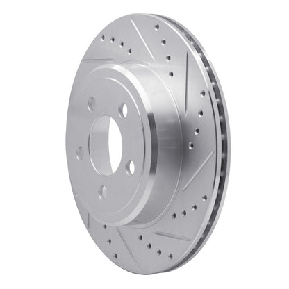 R1 Concepts R1 05-23 Chrysler 300 Rear Right Drilled & Slotted Silver Brake Rotor