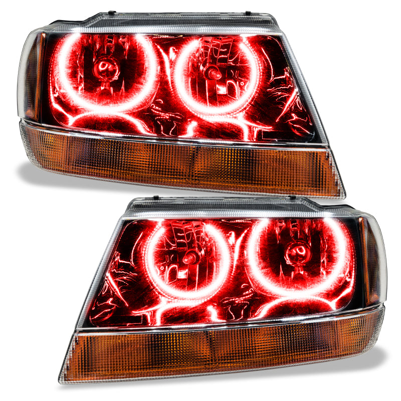 ORACLE Lighting Oracle 99-04 Jeep Grand Cherokee SMD HL - Black - ColorSHIFT w/o Controller
