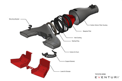 Eventuri EVE-GR86-CF-INT Toyota GR Corolla Intake Gloss Carbon