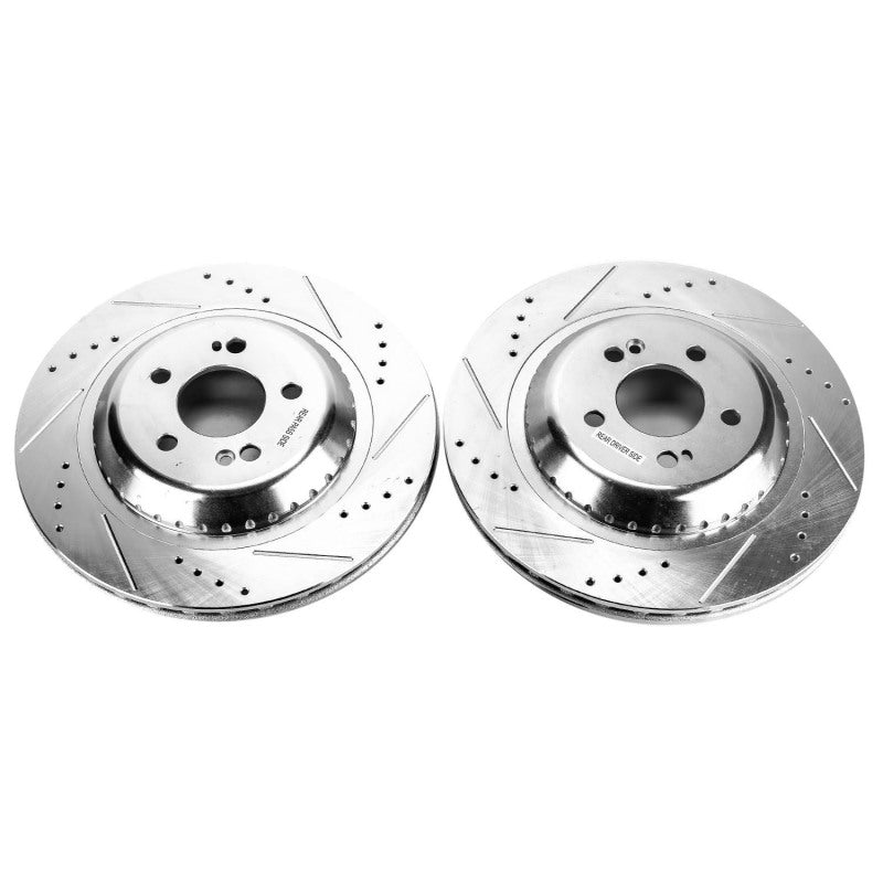 PowerStop Power Stop 2017 Mercedes-Benz Maybach S550 Rear Evolution Drilled & Slotted Rotors - Pair