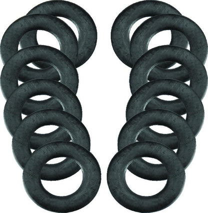 S&S Cycle .255in x .438in x .024in Rubber Coated Steel Flat Washer - 12 Pack