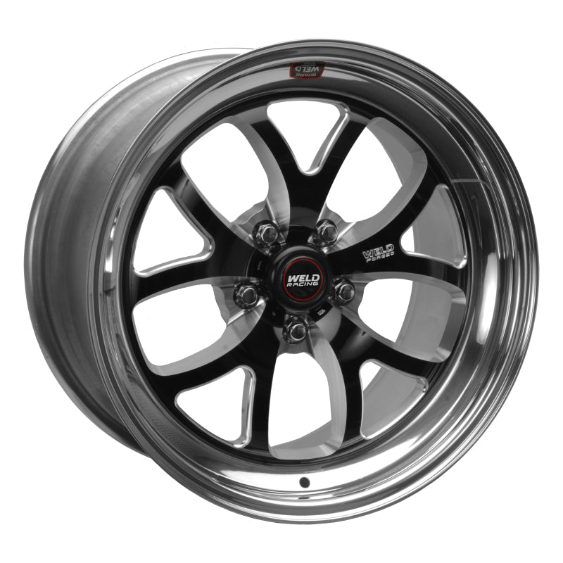 Weld S76 18x10 / 5x115mm BP / 5.1in. BS Black Wheel (High Pad) - Non-Beadlock