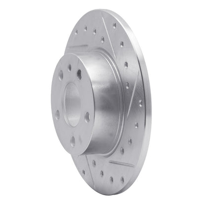 R1 Concepts R1 91-95 Alfa Romeo 164 Rear Right Drilled & Slotted Silver Brake Rotor