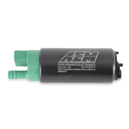 AEM 400LPH E85-Compatible Fuel Pump Kit - Double Barb