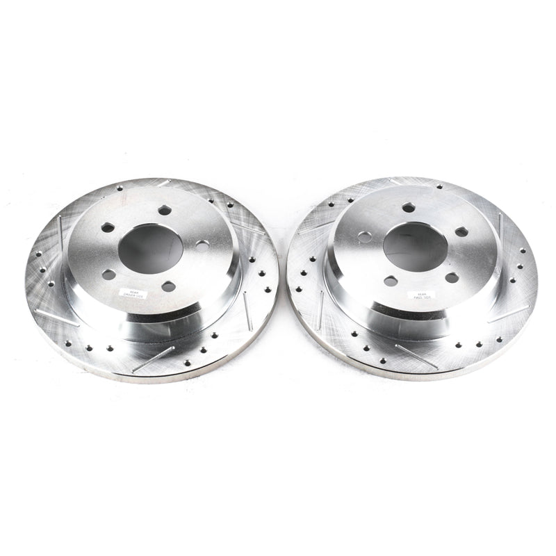 PowerStop Power Stop 1993 Ford Mustang Front Evolution Drilled & Slotted Rotors - Pair