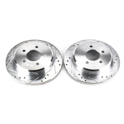 PowerStop Power Stop 1993 Ford Mustang Front Evolution Drilled & Slotted Rotors - Pair