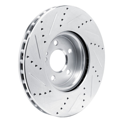 R1 Concepts R1 19-25 Mercedes-Benz A220 Front Right Drilled & Slotted Silver Brake Rotor
