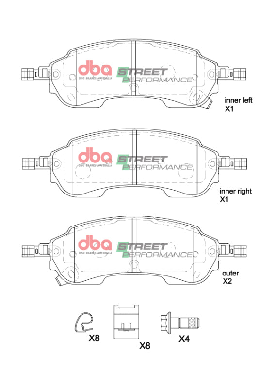 DBA 2022+ Ford Ranger Raptor 3.0TT SP Performance Rear Brake Pads