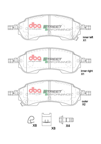 DBA 2022+ Ford Ranger Raptor 3.0TT SP Performance Rear Brake Pads