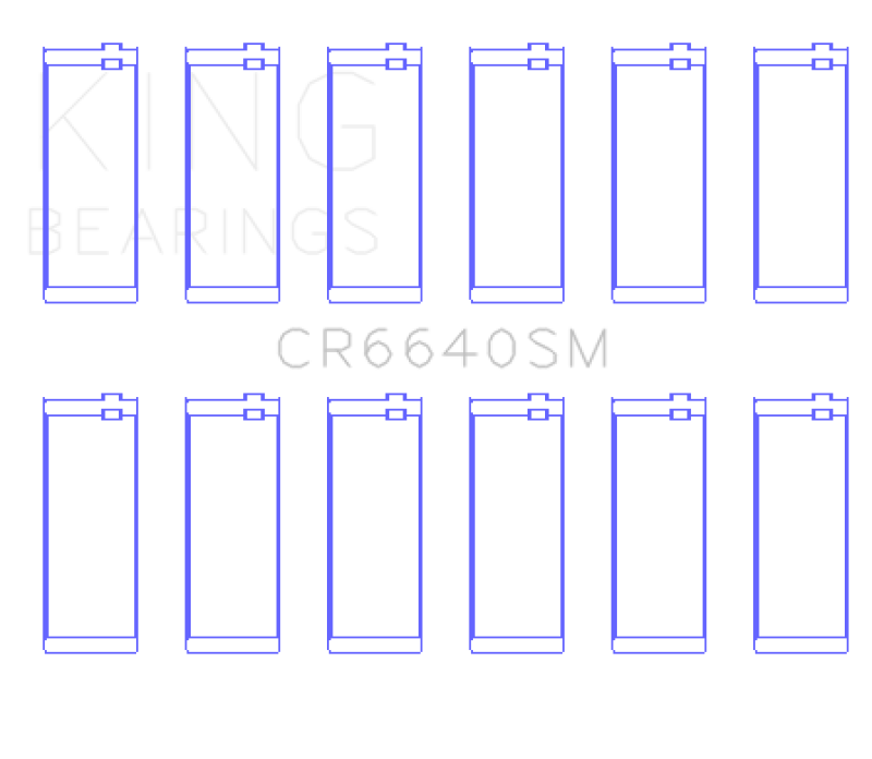 King Engine Bearings BMW M20/M60 (Size +0.50mm) Connecting Rod Bearing Set