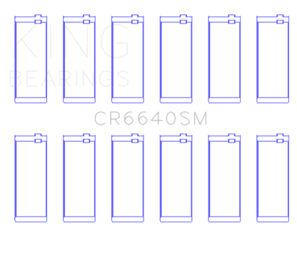 King Engine Bearings BMW M20/M60 (Size +0.75mm) Connecting Rod Bearing Set