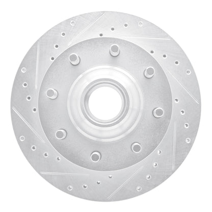R1 Concepts R1 71-95 Chevrolet C20 Suburban Front Left Drilled & Slotted Silver Brake Rotor
