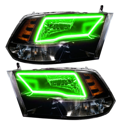 ORACLE Lighting Oracle 09-17 RAM 1500 TRX Quad Pre-Assembled Headlights Blk Housing - w/ BC1 Controller