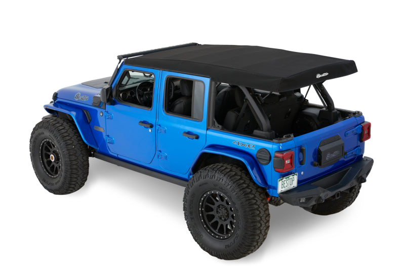 Bestop 18-26 Jeep Wrangler JL 4-Door Supertop (Premium Black Twill)