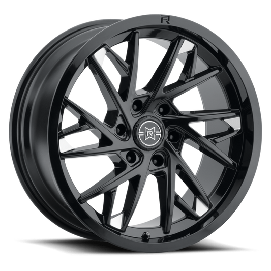 Raised Wheels Method Raised MR801 22x10 / 6x135 BP / 10mm Offset / 87mm Bore - Gloss Black Milled Wheel