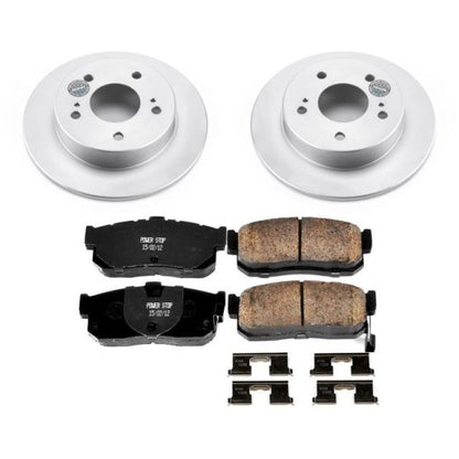 PowerStop Power Stop 89-94 Nissan Maxima Rear Z17 Evolution Geomet Coated Brake Kit