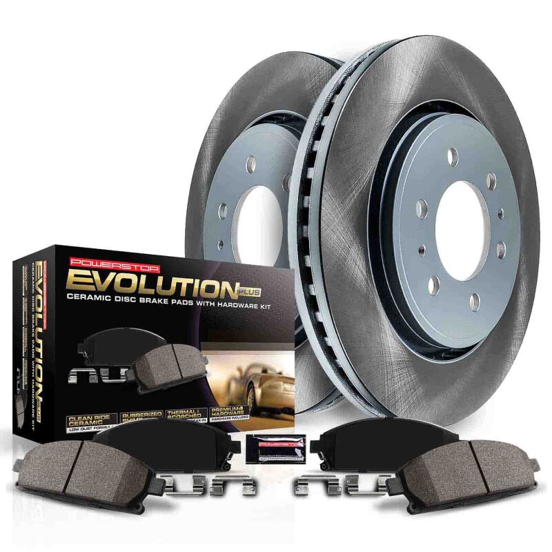 PowerStop Power Stop 20-22 Toyota Prius Prime Front and Rear Semi-Coated Rotor Kit