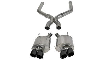 CORSA Performance Corsa 2013-2014 Ford Mustang Shelby GT500 5.8L V8 Black Sport Axle-Back + XO Exhaust
