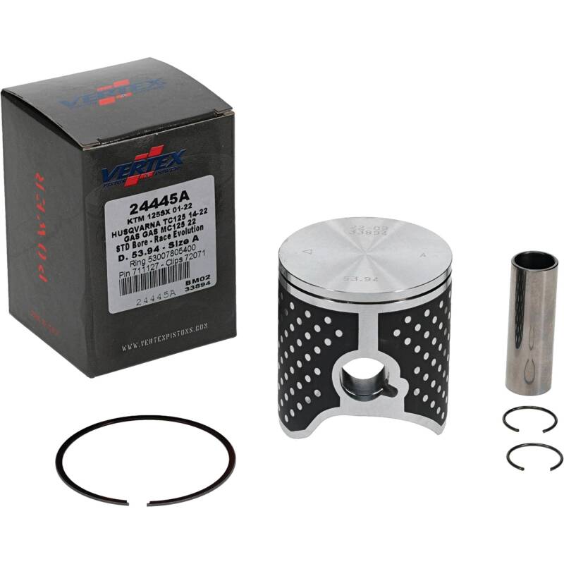 Vertex Pistons Vertex Piston 01-24 KTM 125 SX 125cc Cast Race Evolution Piston Kit