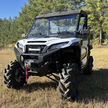 Seizmik 24+ Kawasaki Ridge Ranch Tool Less Windshield - Hardcoated