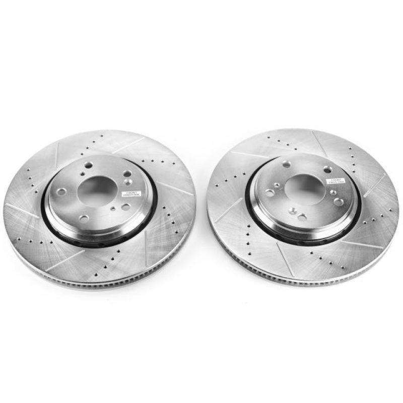 PowerStop Power Stop 17-18 Acura ILX Front Evolution Drilled & Slotted Rotors - Pair