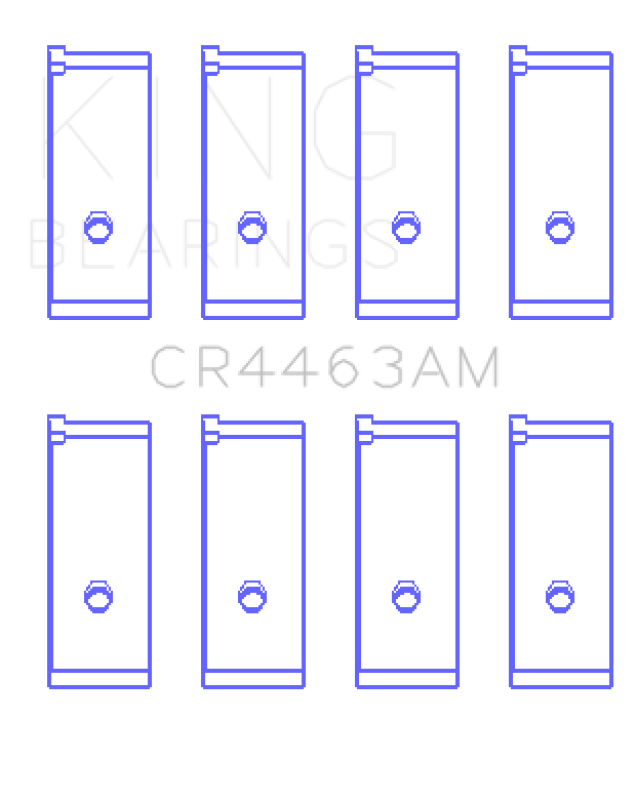 King Engine Bearings Honda Civic 1438Cc (Size +1.0mm) Connecting Rod Bearing Set