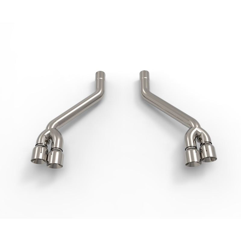 Kooks Headers Kooks 2016 + Chevrolet Camaro SS 3in Axle Back Muffler Delete Exhaust System w/ Polished Quad Tips
