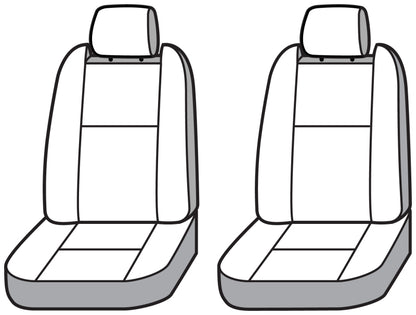 Covercraft 22-23 GMC Hummer Polycotton SeatSaver Custom Front Row Seat Covers - Misty Grey