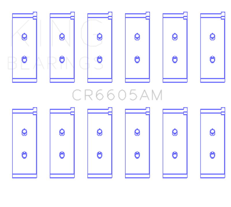 King Engine Bearings Toyota 5ME/5MGE/7MGE/7MGTE (Size +0.5) Rod Bearing Set