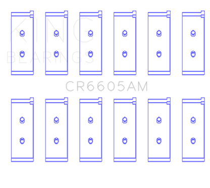 King Engine Bearings Toyota 5ME/5MGE/7MGE/7MGTE (Size +0.5) Rod Bearing Set