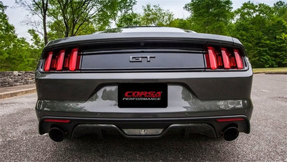 CORSA Performance Corsa 2015-2017 Ford Mustang GT 5.0 3in Axle Back Exhaust Black Dual Tips (Touring)