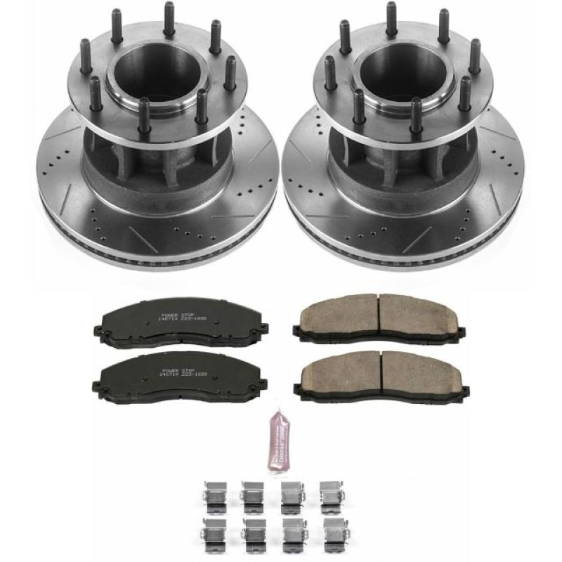 PowerStop Power Stop 17-22 Ford F-350 Super Duty Front Z23 Evolution Brake Kit