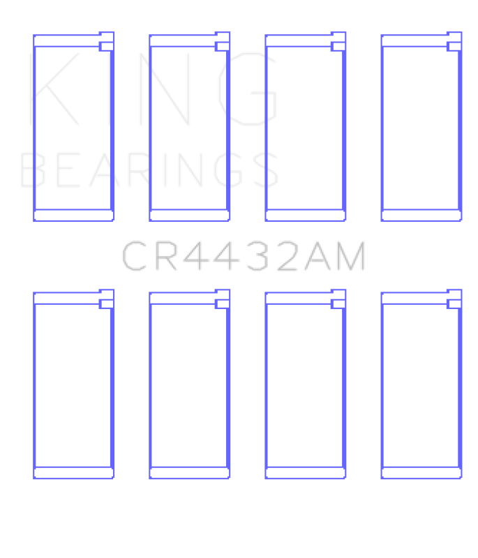 King Engine Bearings SimCA 1000 (Size +1.0mm) Connecting Rod Bearing Set