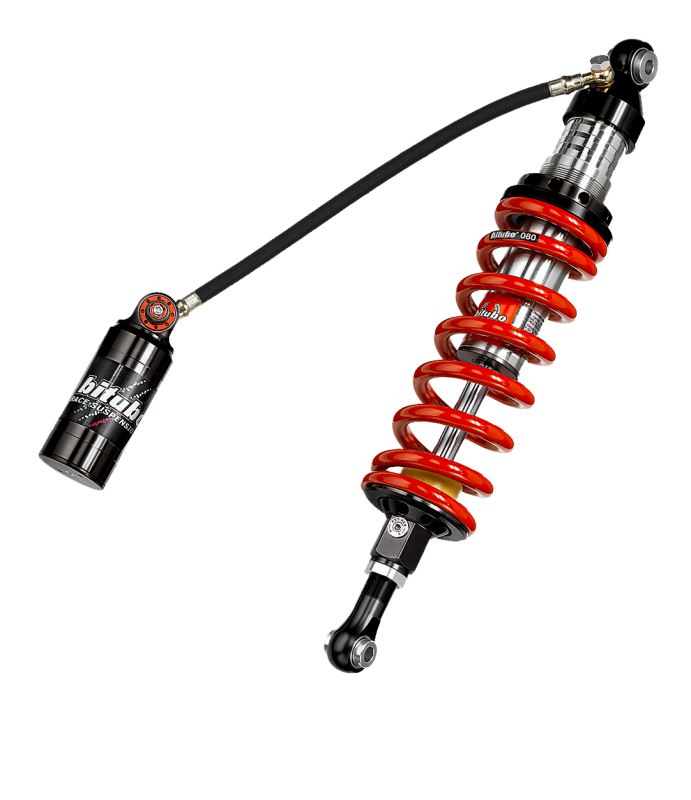 Bitubo Suspension Bitubo CLU1 Monoshock Adjustable: Spring Preload, Rebound, Double Compression, Length, Red Spring