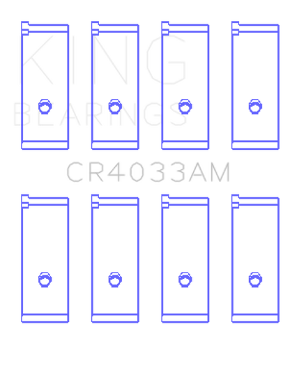 King Engine Bearings King Acura SOHC 16 Valve / Honda SOHC 16 Valve/DOHC 16 Valve (Size +1.0) Rod Bearing Set