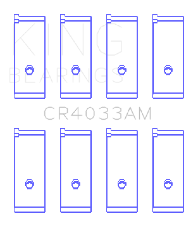 King Engine Bearings King Acura SOHC 16 Valve / Honda SOHC 16 Valve/DOHC 16 Valve (Size +0.25) Rod Bearing Set
