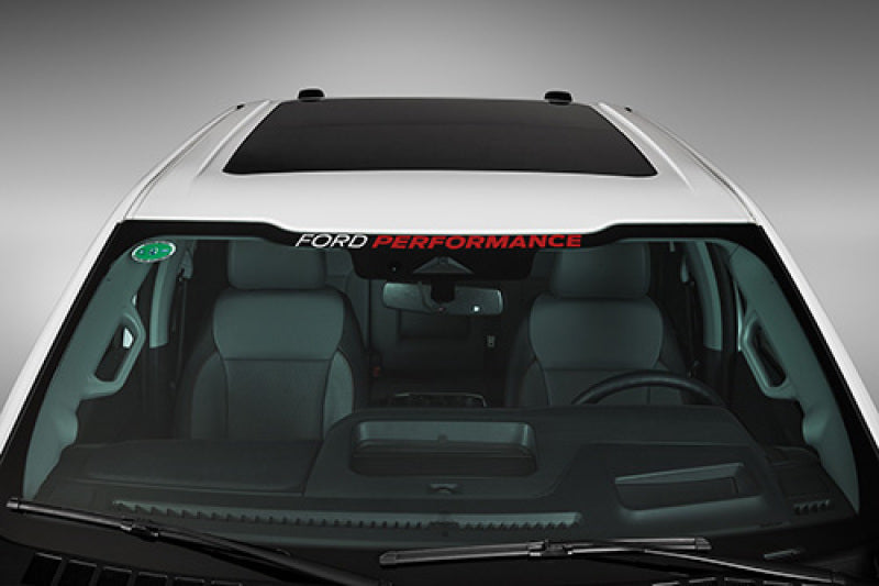 Ford Racing Ford Performance 21-23 F-150 / 17-23 Super Duty Windshield Banner - White/Red
