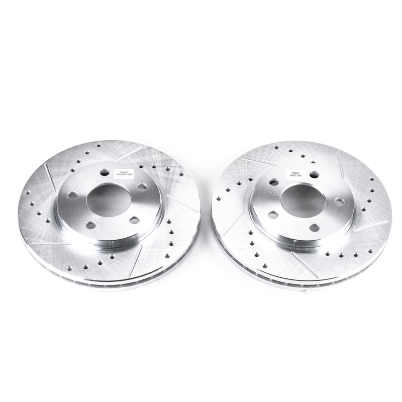 PowerStop Power Stop 04-08 Chevrolet Malibu Front Evolution Drilled & Slotted Rotors - Pair